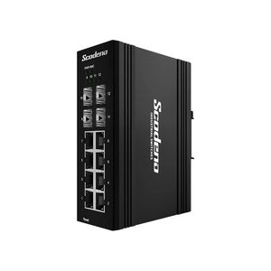 SIS75-4GH8GP-V Switch Công nghiệp Scodeno 12 cổng 4*2.5G Base-X, 8*10/100/1000 Base-T PoE